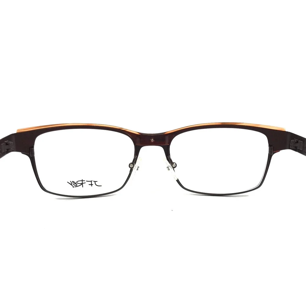 J.F. Rey Eyeglasses Frames JF2553 9060 Matte Brown Orange Horn 52-19-140
